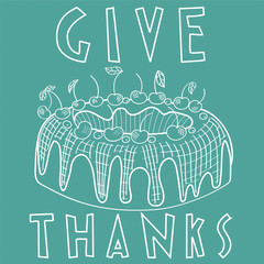 Thanksgiving day & Cake