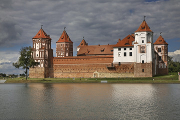 Fototapeta na wymiar Castle in Mir. Belarus