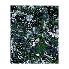 Hand draw abstract floral painted in trendy colors zentangle, Doodle