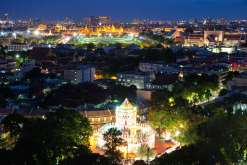 Grand palace at twilight in Bangkok, Thailand
