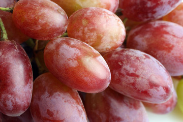 delicious large grapes closeup