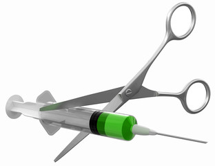 Scissors and Syringe