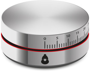 kitchen timer abstract vector illustration isolated eps 10