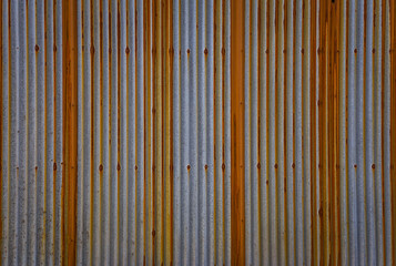 Rusted metal wall