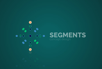 Vector outline minimal abstract geometric logo