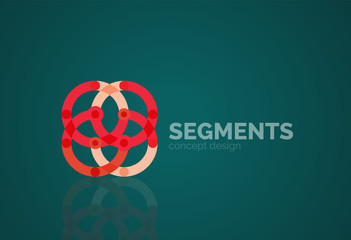 Vector outline minimal abstract geometric logo