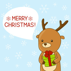 Cute cartoon deer  for Your design 