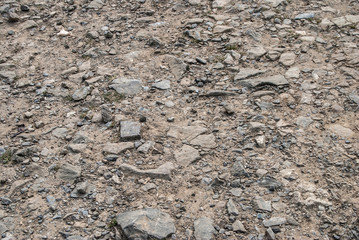 Brown Soil with stones. Seamless Tileable Texture