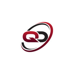 Modern Initial Logo Circle QD