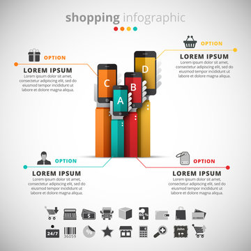 Creative Shopping Infographic