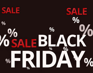 Obraz premium Black Friday Sale