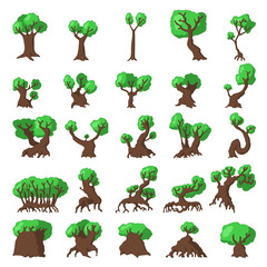 Fototapeta premium 25 Trees set