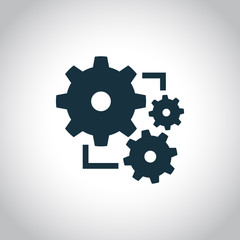 New gear simple icon