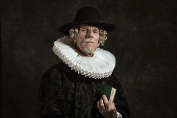 Official portrait of historical governor from the golden age. Ho