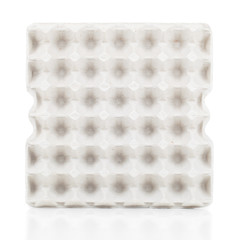 empty box for eggs, on a white background