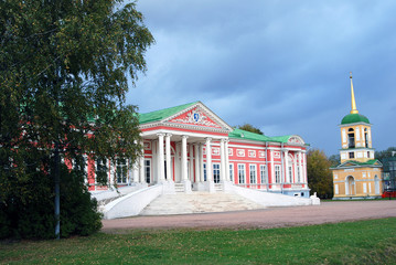 Kuskovo park in Moscow. The Palace Museum.
