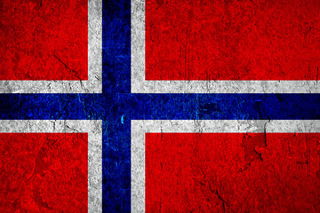 Fototapeta premium Grunge texture flag of Norway country