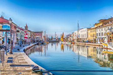 boats on Italian Canal Port