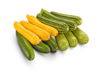Organic Yellow and green striped Courgette