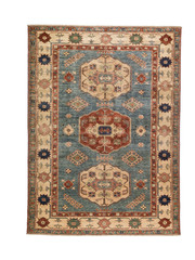 Rug Persian multicolored over the top above carpet