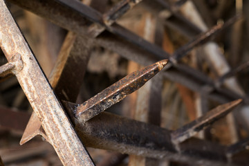 Old tool for working on field