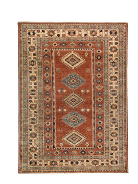 Rug Persian multicolored over the top above carpet