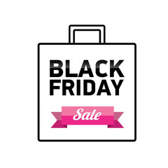 Black Friday sales tag. vector illustration