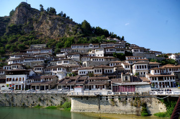 Obraz premium Ville de Bérat, Albanie