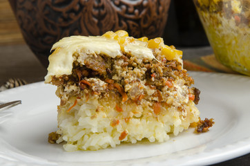 Rice casserole with corn