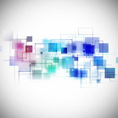 Abstract Technology Multicolor Background