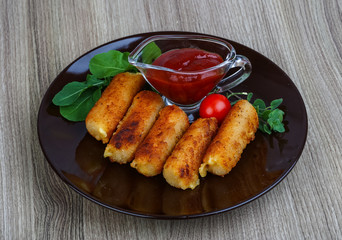 Fry cheese sticks