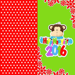 Cards New year 2016, Christmas