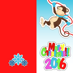 Cards New year 2016, Christmas