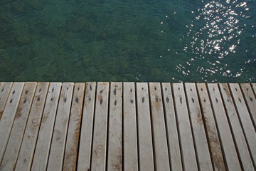 Pier calm sea