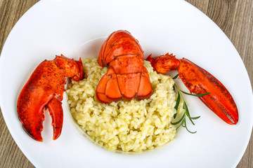 Risotto with lobster