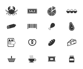 Grocery simply icons