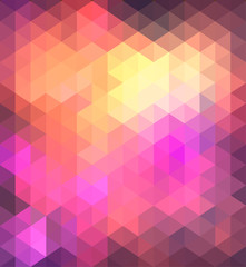 Obraz premium triangular background with light soft lilac and yellow colors. autumn background 