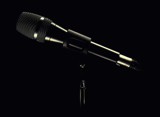 Modern Microphone on Stand