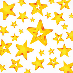 Fototapeta premium Party decorations background with stars, illustration