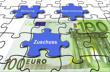 Förderung 18 / Puzzle 100-Euro-Schein 