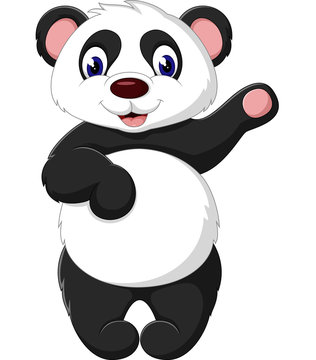 cute Cartoon panda of illustration
