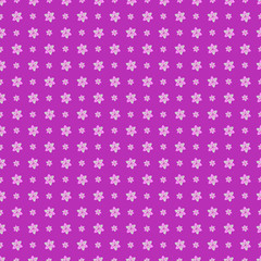 Seamless vector pattern. Background with elements of flowers over violet backdrop