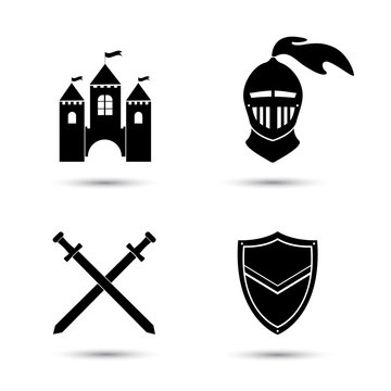 Medieval Icons Set