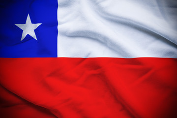 Fototapeta na wymiar Chile Flag