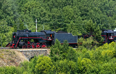 The Soviet steam locomotive of type 