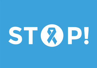 Stop cancer medical poster concept