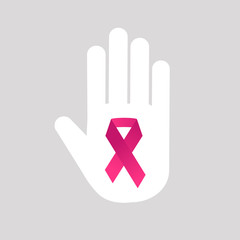 Obraz premium Stop cancer medical logo icon concept. 
