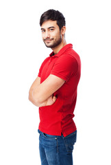 Fototapeta premium man crossing arms