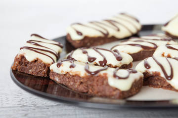 Chocolate Biscuit With Whipped Topping