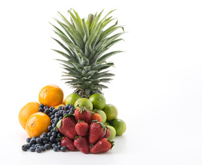 Fototapeta na wymiar mix fruits